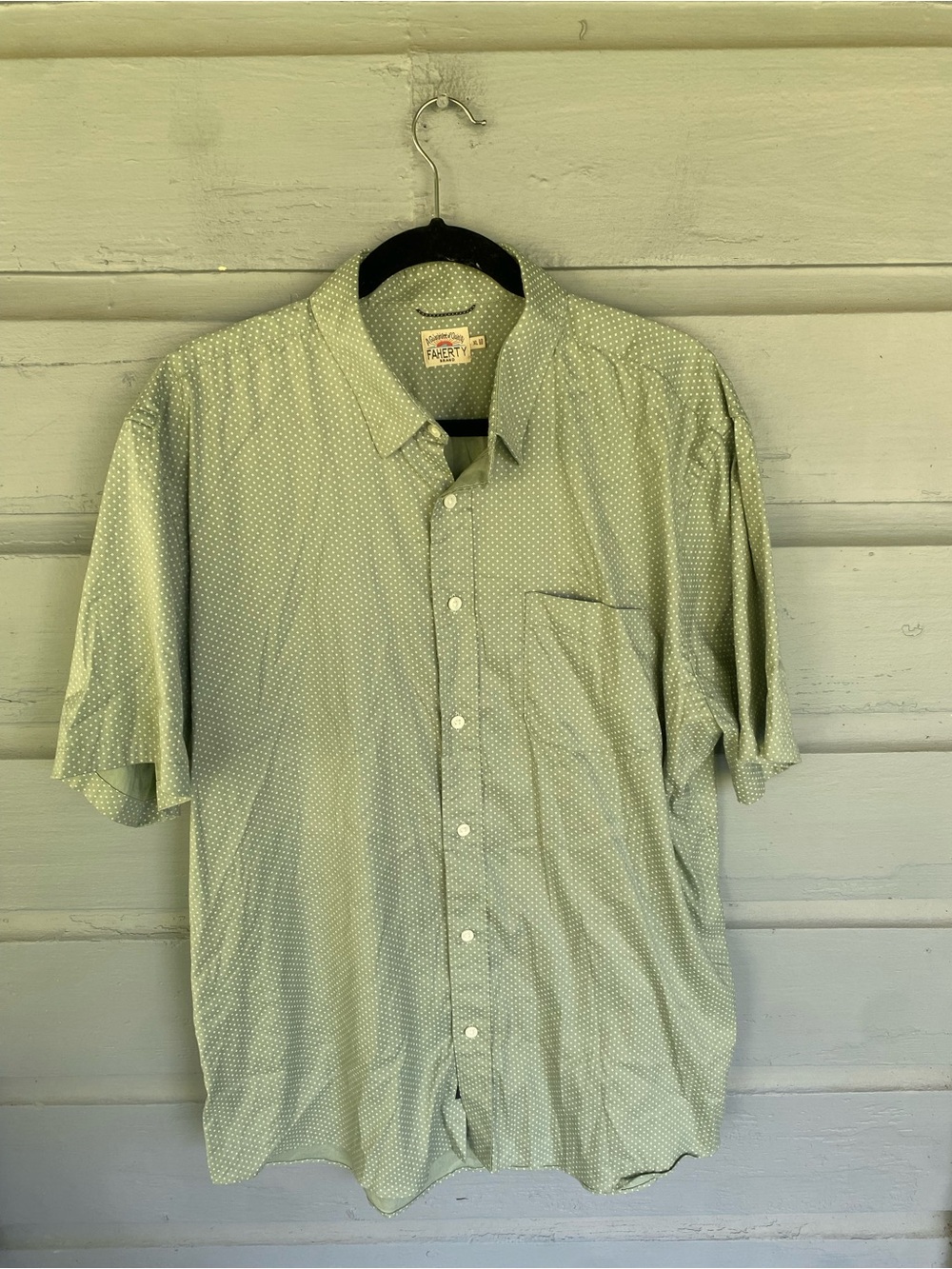 Faherty Short Sleeve Button Down Shirt XL